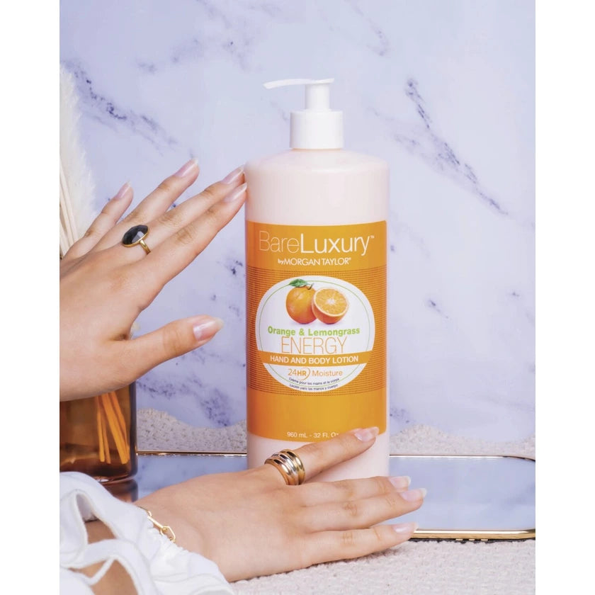Morgan Taylor BareLuxury Energy Orange & Lemongrass Pump Lotion