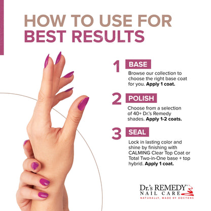 Dr.'s Remedy 3 Pack Nail Polish Kit – SENSATIONAL Sparkle Trio | Non-Toxic, All-Natural Nail Strengthener