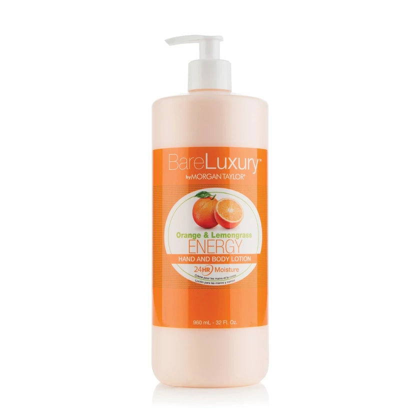 Morgan Taylor BareLuxury Energy Orange & Lemongrass Pump Lotion