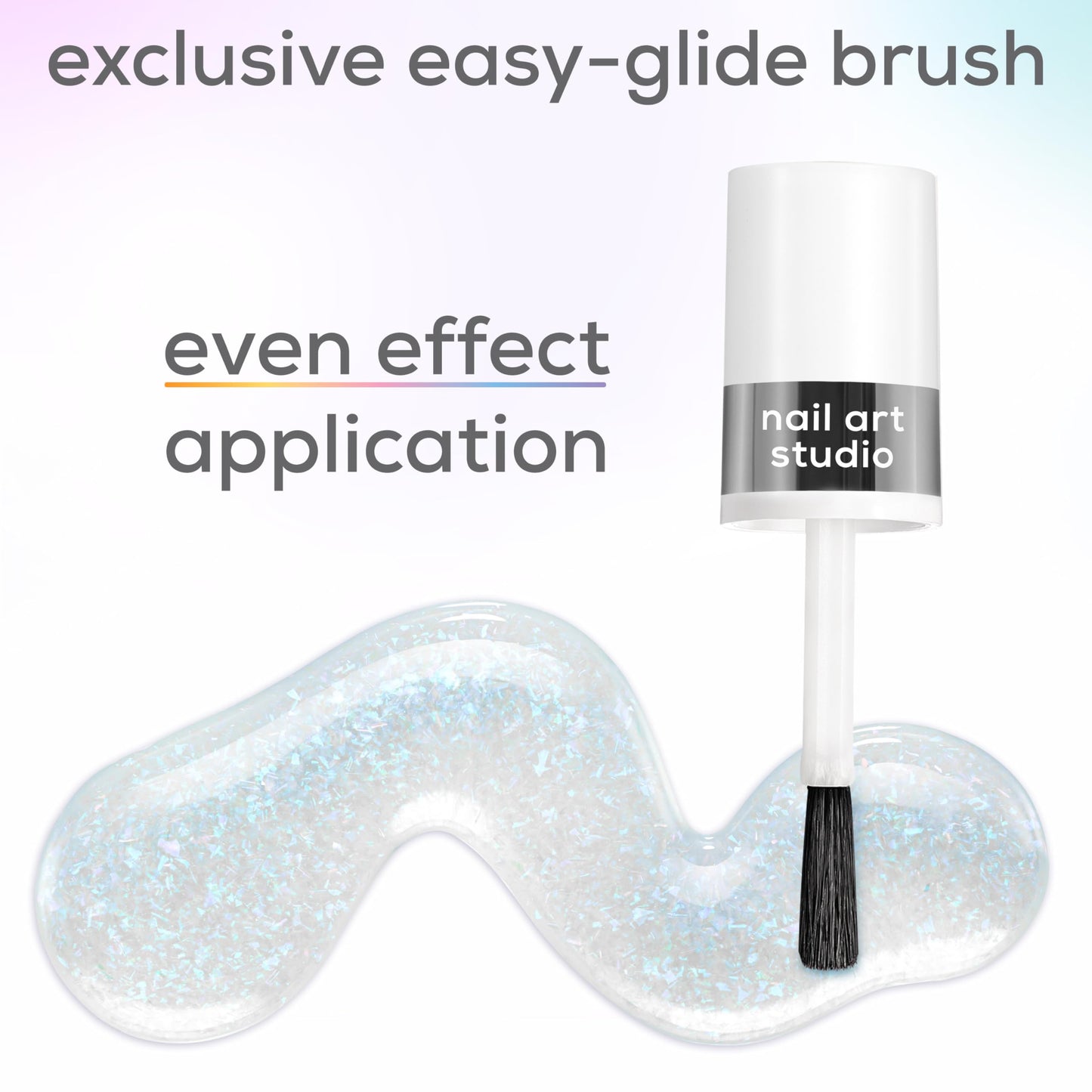 essie Nail Art Studio Special Effects Polish – Frosted Fantasy Blue Pearl, Vegan 0.46 Fl Oz