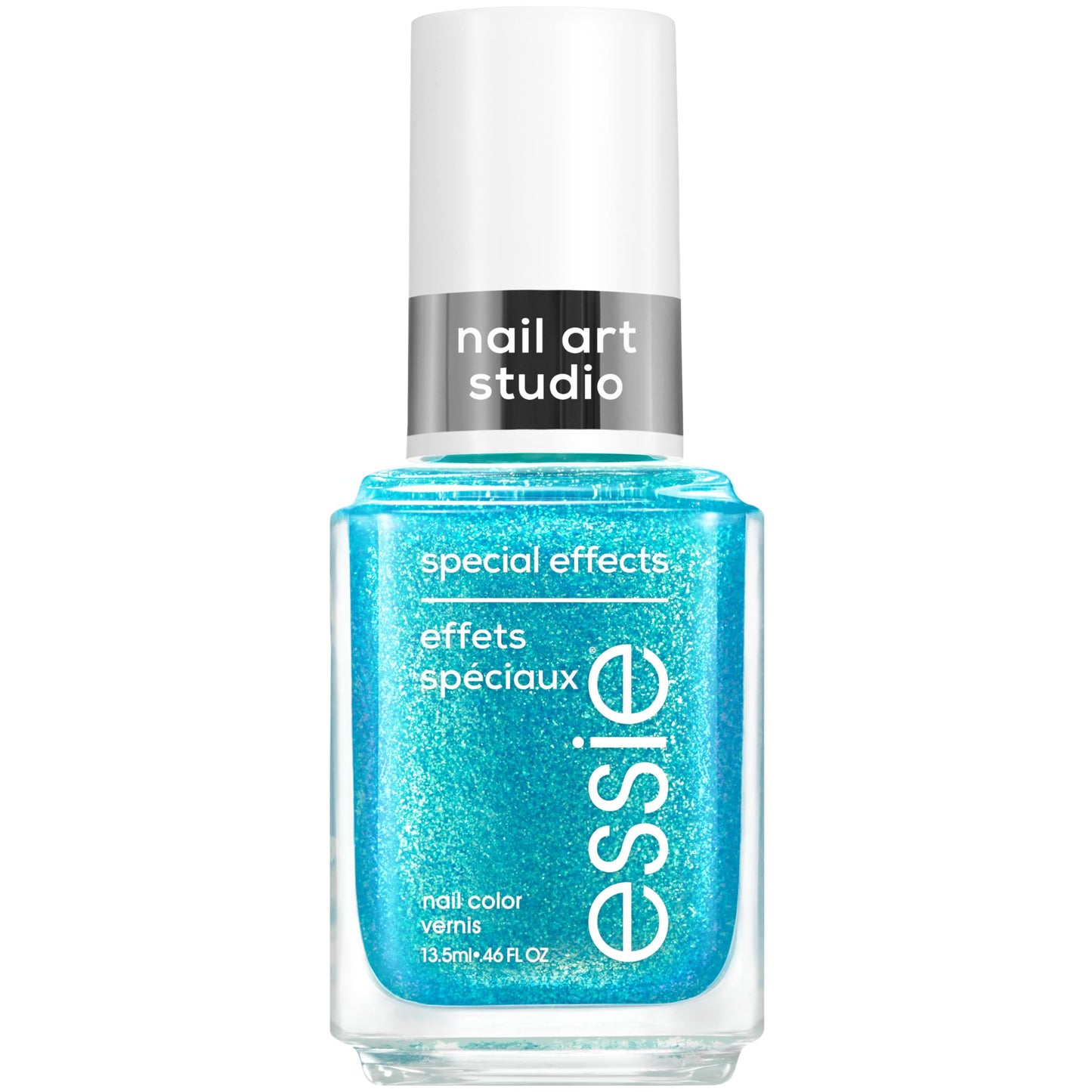 essie Nail Art Studio Special Effects Polish – Frosted Fantasy Blue Pearl, Vegan 0.46 Fl Oz